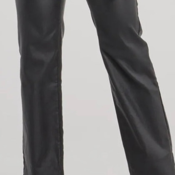 NEW! H&M Pleather Slacks - Worn Once for an event - gorgeous - SZ. 6 - Picture 15 of 16
